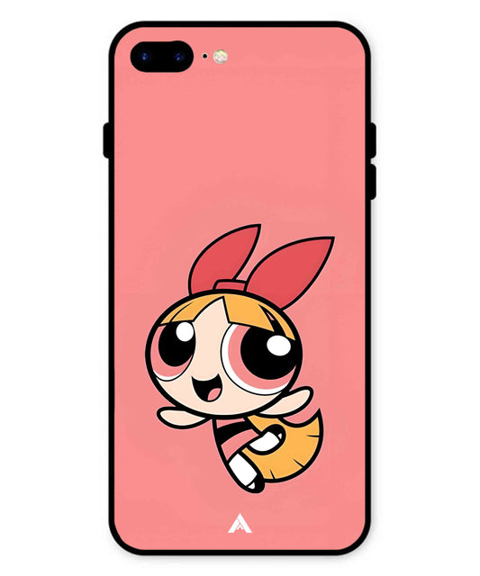 Powerpuff Girls Blossom Metal Back Cover Phone Case for iPhone 7 Plus