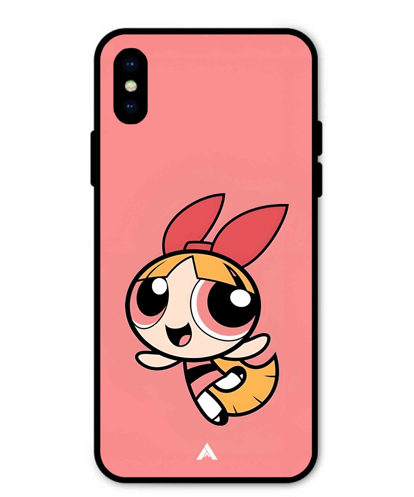 Powerpuff Girls Blossom Metal Back Cover Phone Case for iPhone X