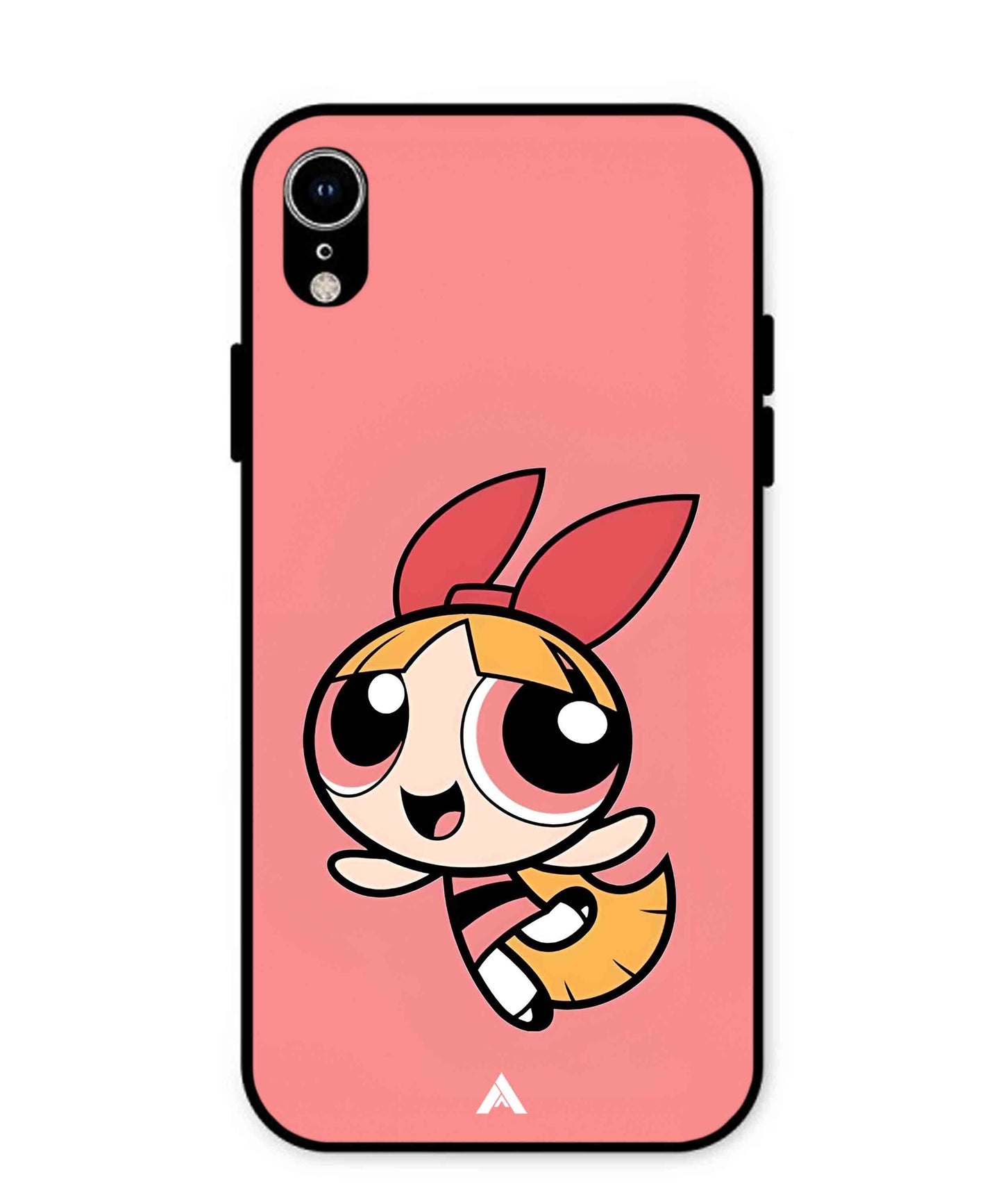 Powerpuff Girls Blossom Metal Back Cover Phone Case for iPhone Xr