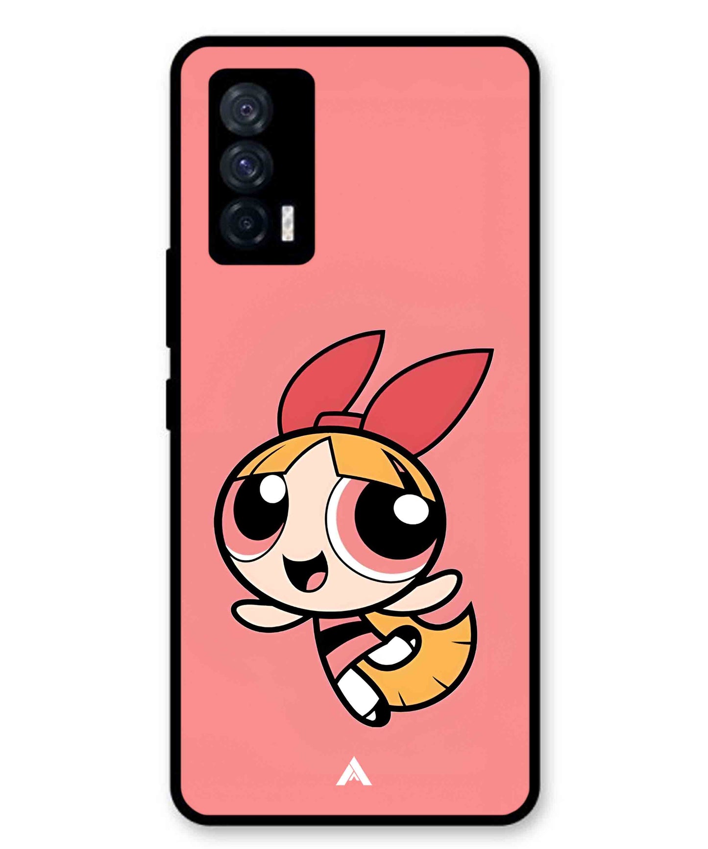 Powerpuff Girls Blossom Metal Back Cover Phone Case for iQOO 7