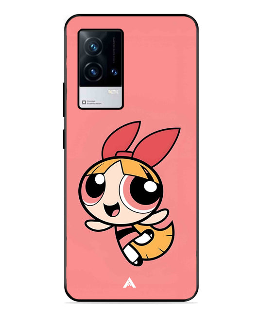 Powerpuff Girls Blossom Metal Back Cover Phone Case for iQOO 9