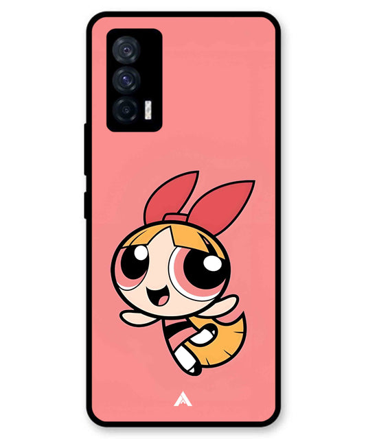 Powerpuff Girls Blossom Metal Back Cover Phone Case for iQOO Neo 5