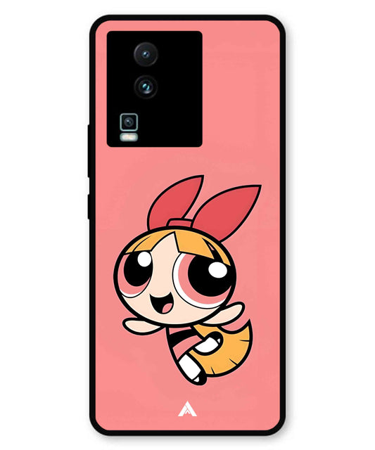 Powerpuff Girls Blossom Metal Back Cover Phone Case for iQOO Neo 7 Pro
