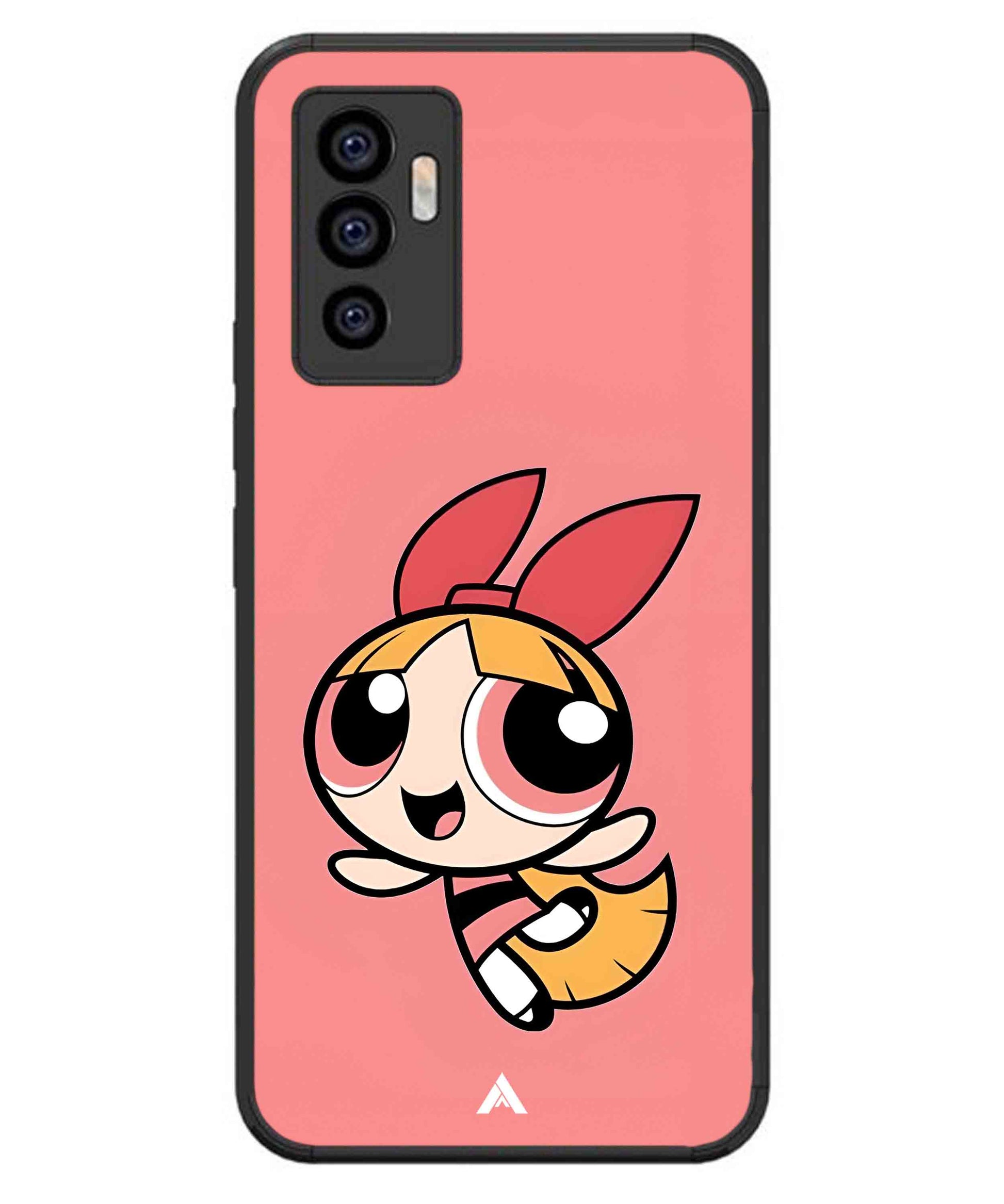 Powerpuff Girls Blossom Metal Back Cover Phone Case for iQOO Z6
