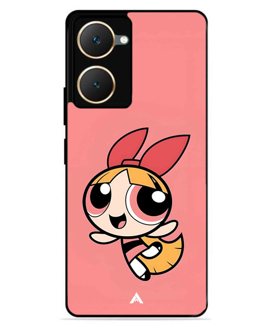 Powerpuff Girls Blossom Metal Back Cover Phone Case for iQOO Z9 Lite