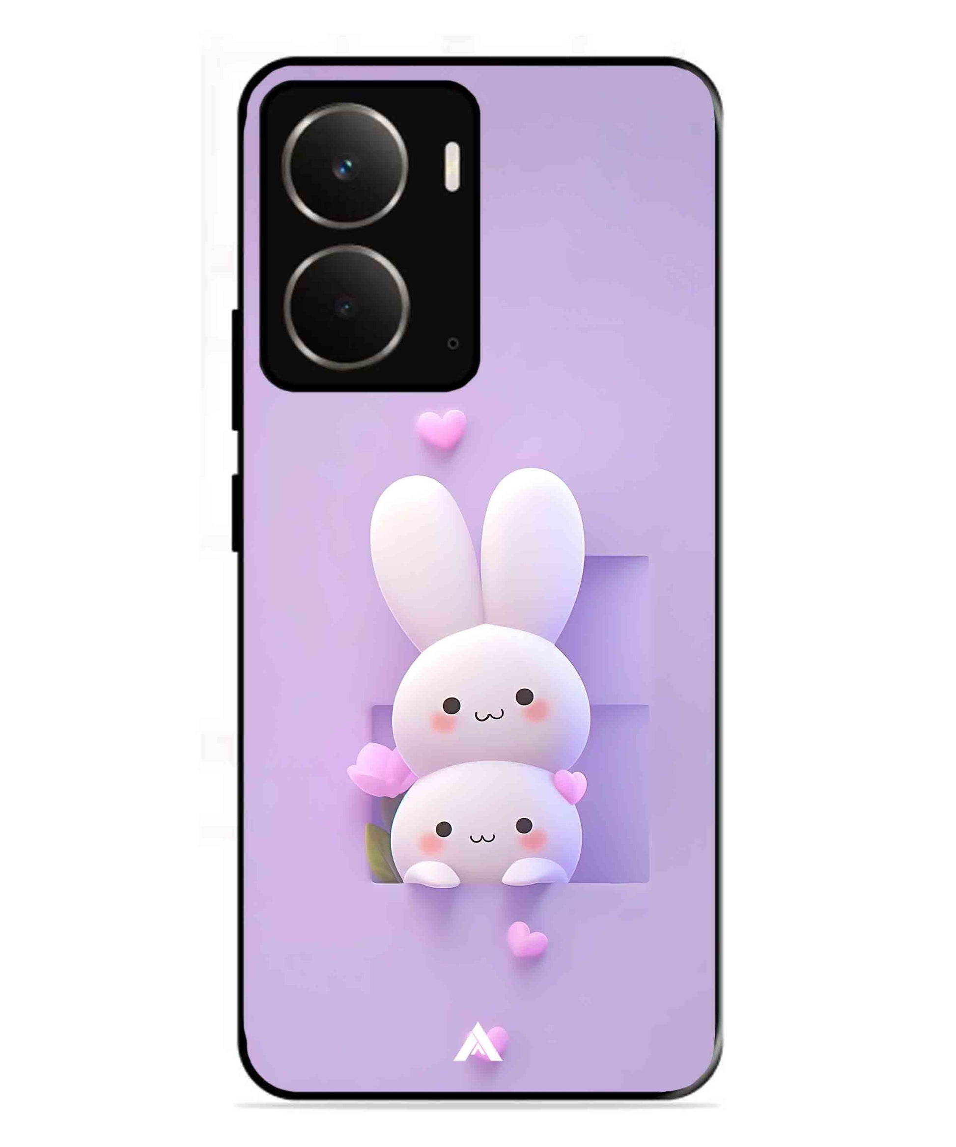 Purple Bunnies Metal Back Cover Phone Case for Realme P3
