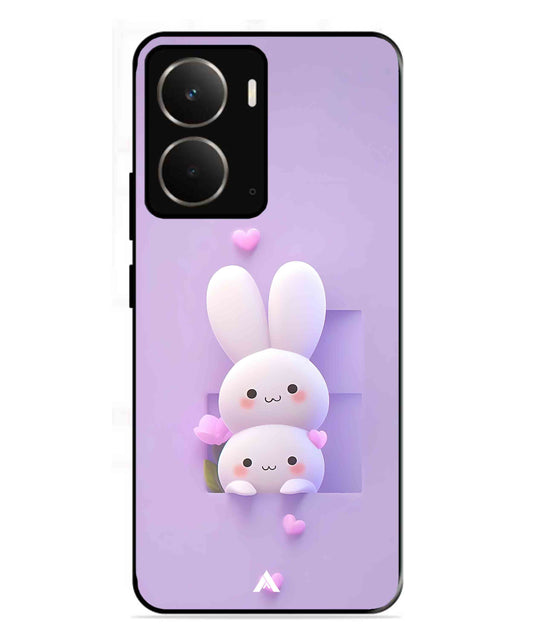 Purple Bunnies Metal Back Cover Phone Case for Realme P3