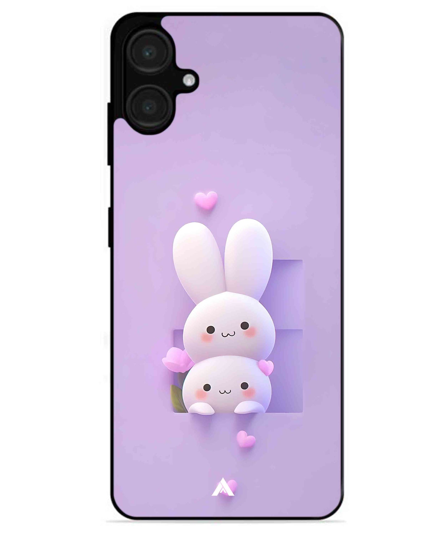 Purple Bunnies Metal Back Cover Phone Case for Samsung Galaxy A06
