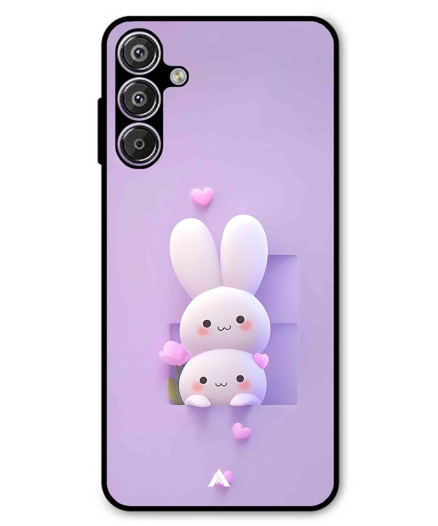 Purple Bunnies Metal Back Cover Phone Case for Samsung Galaxy A16