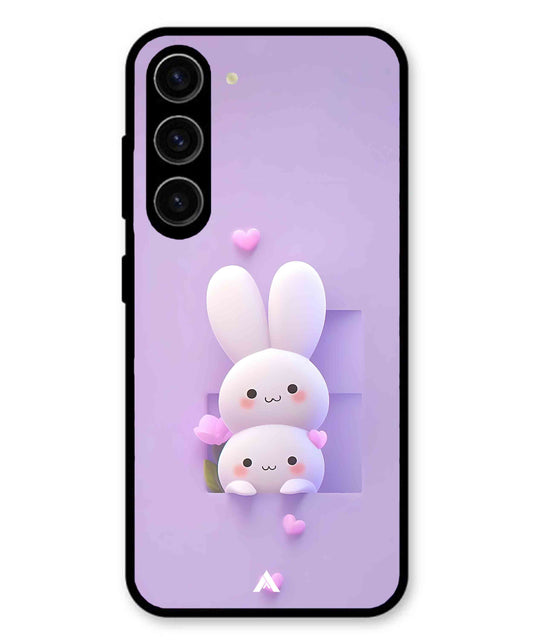 Purple Bunnies Metal Back Cover Phone Case for Samsung Galaxy A36