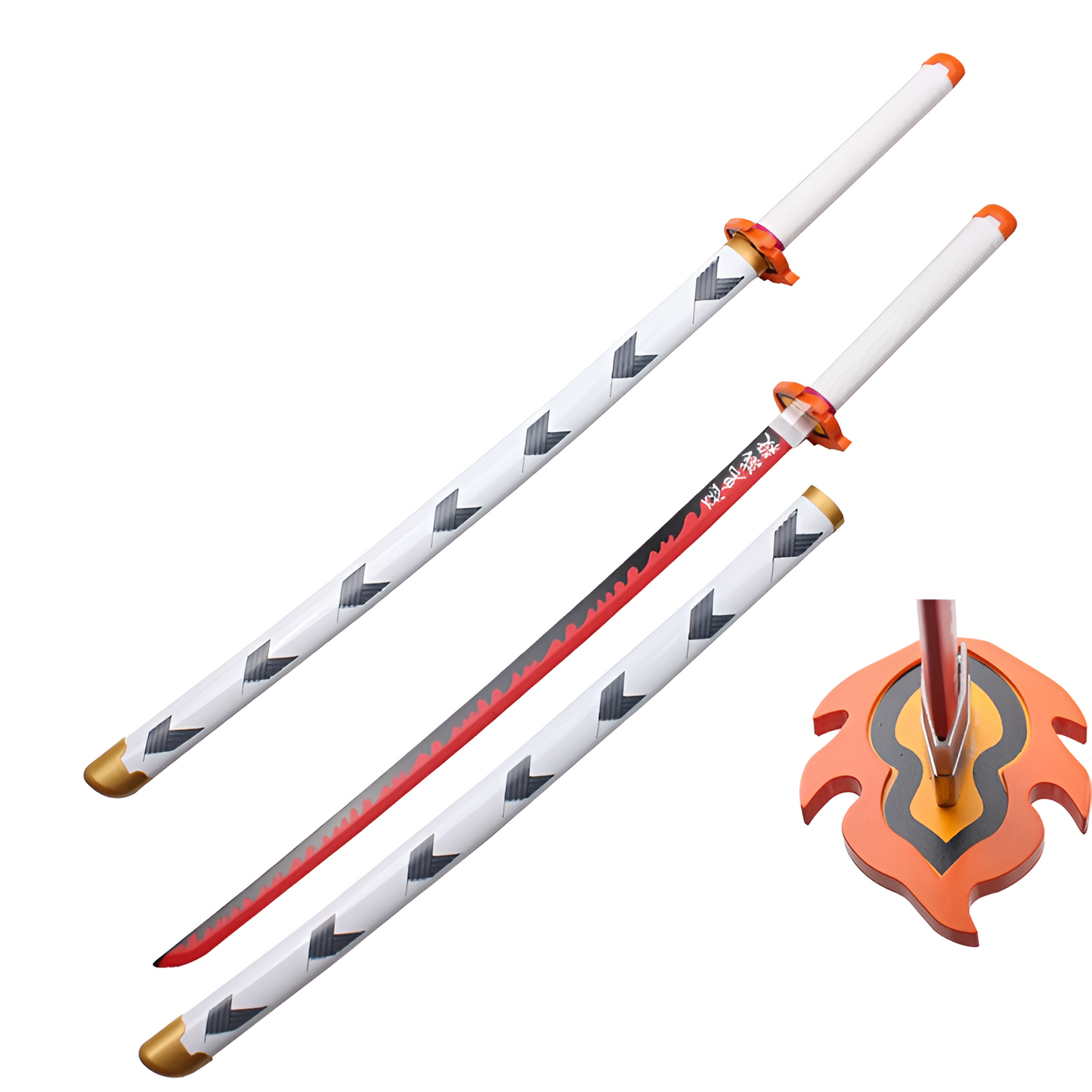 Demon Slayer Rengoku Wooden Katana 104cm - Ascension Store