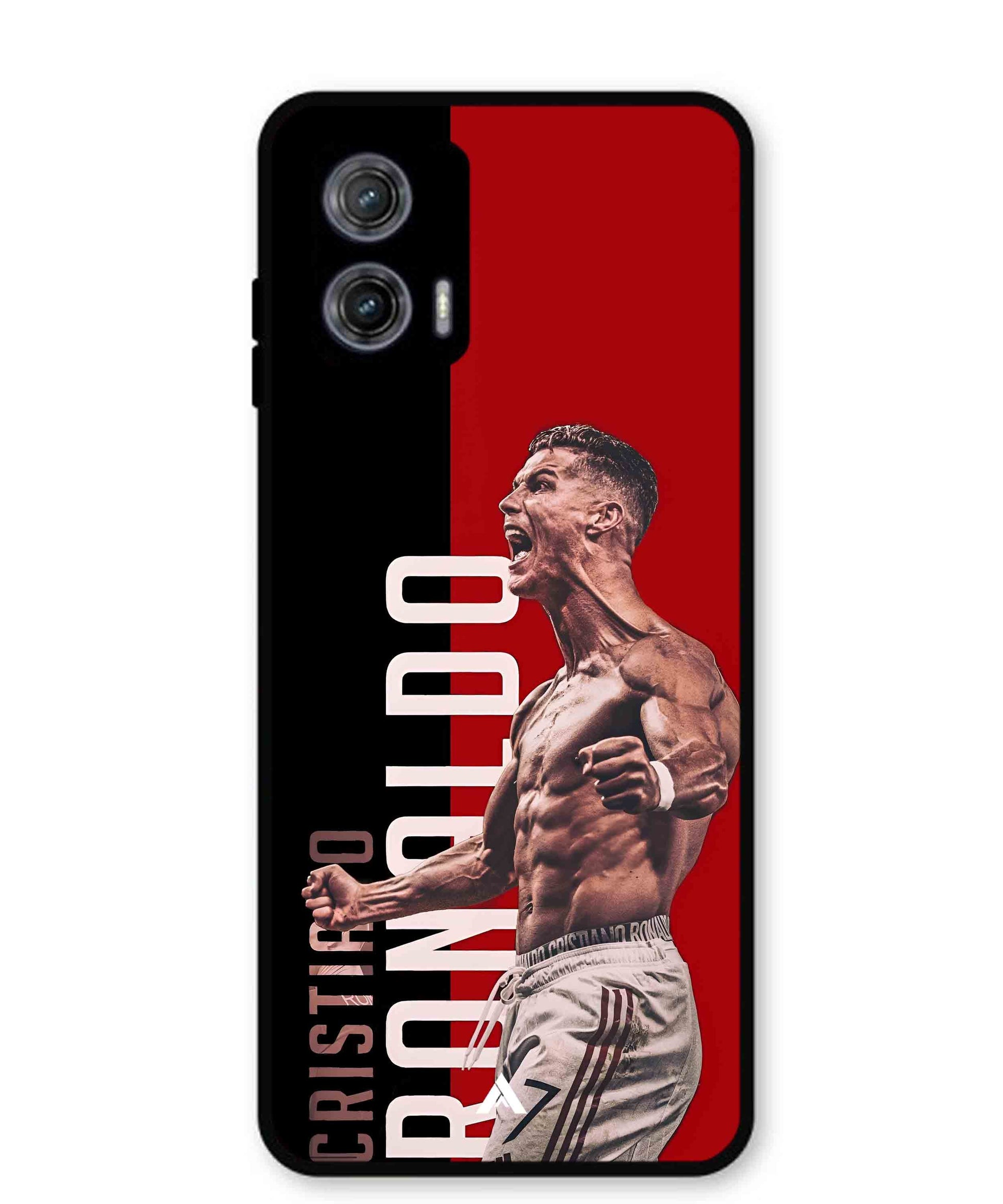 Ronaldo 01 Football Aesthetic Metal Back Cover Phone Case for Moto G73