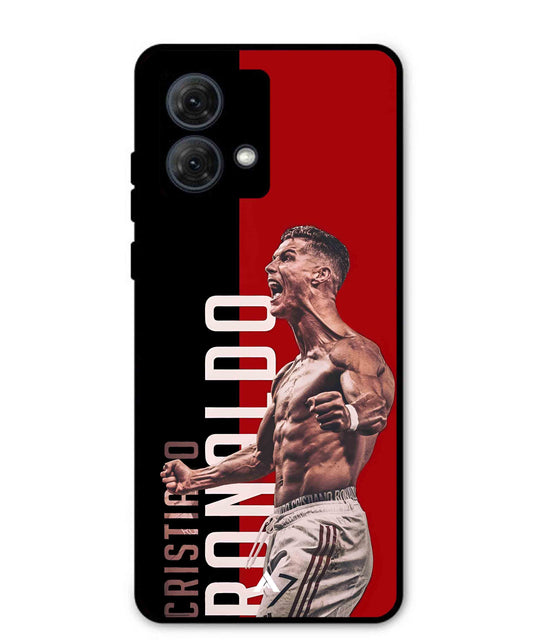 Ronaldo 01 Football Aesthetic Metal Back Cover Phone Case for Moto G84