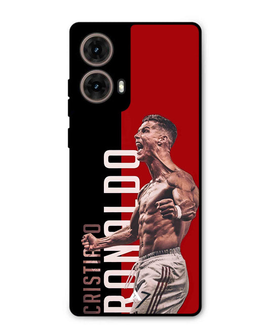 Ronaldo 01 Football Aesthetic Metal Back Cover Phone Case for Moto G85