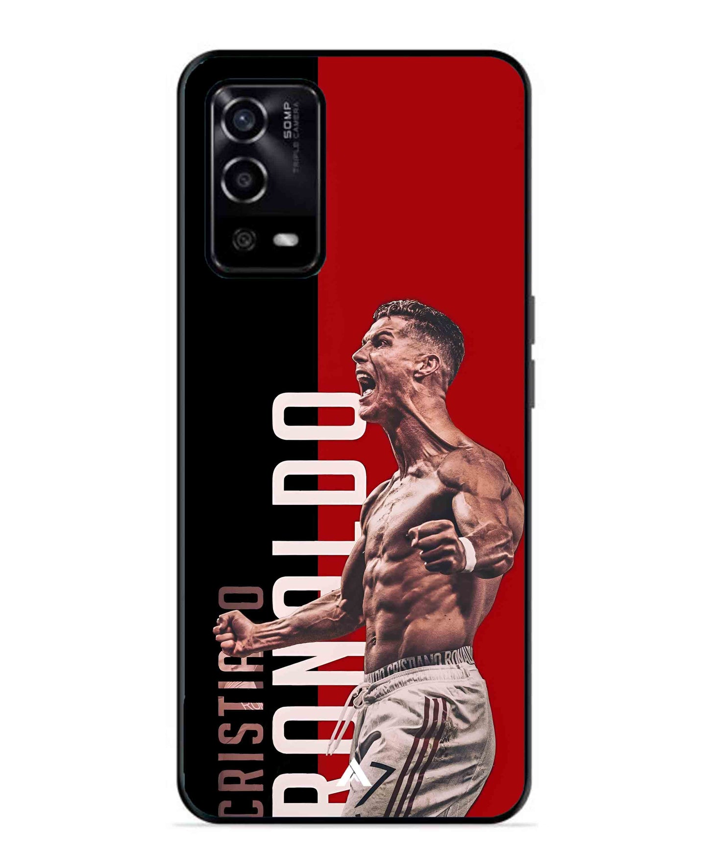 Ronaldo 01 Football Aesthetic Metal Back Cover Phone Case for Oppo A53s