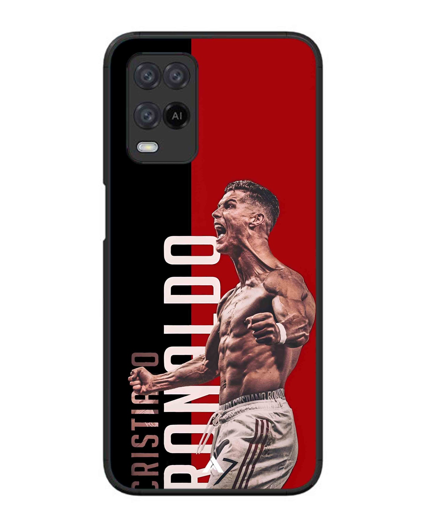 Ronaldo 01 Football Aesthetic Metal Back Cover Phone Case for Oppo A54