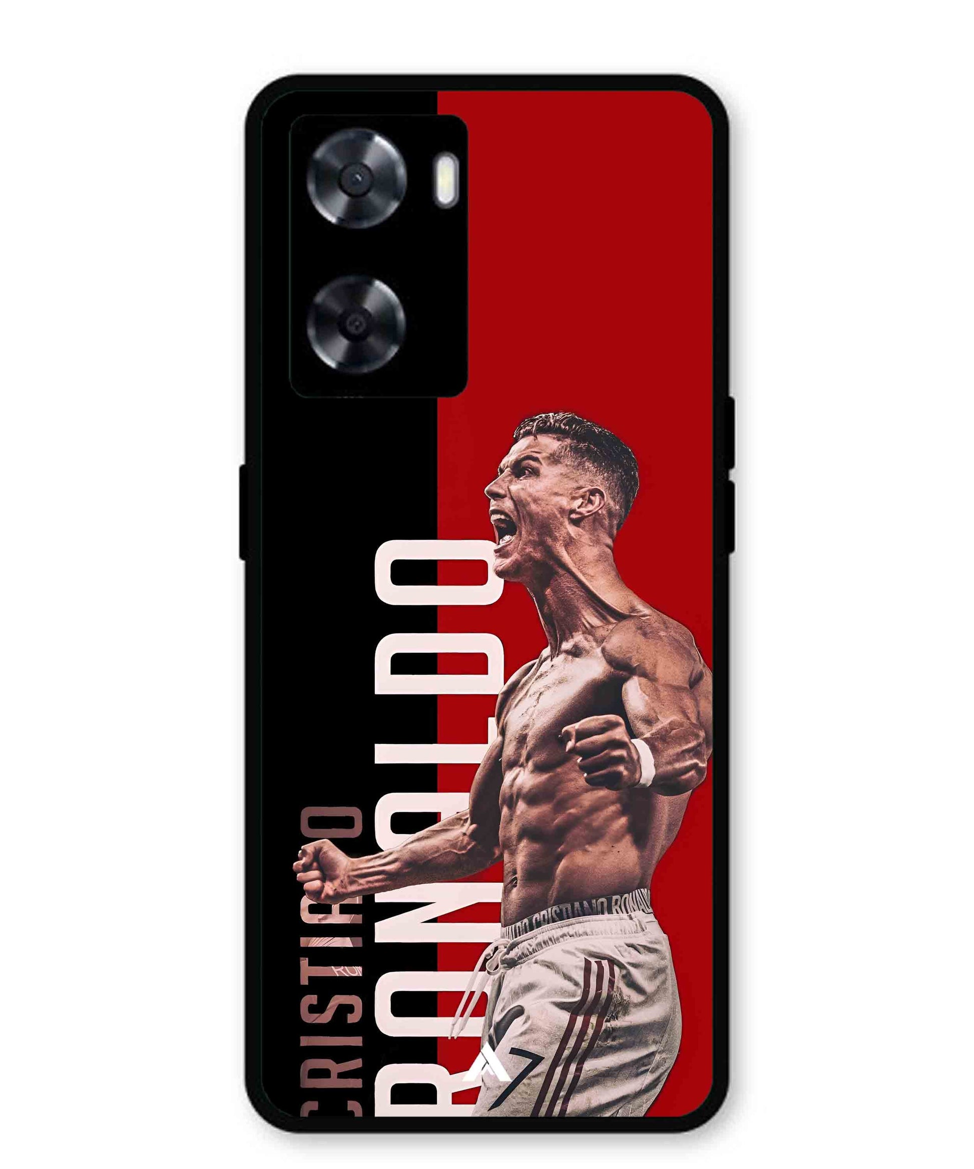 Ronaldo 01 Football Aesthetic Metal Back Cover Phone Case for Oppo A57