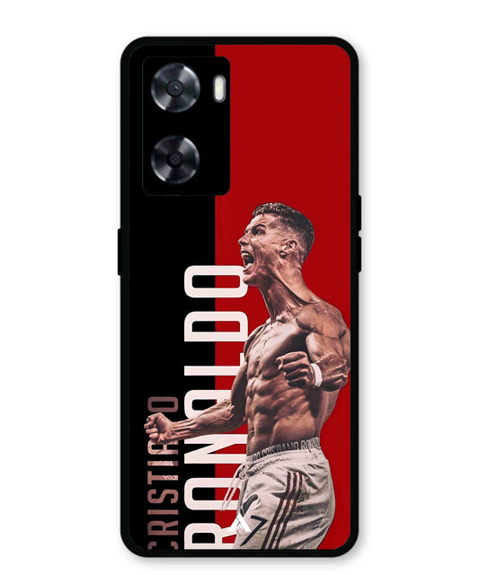Ronaldo 01 Football Aesthetic Metal Back Cover Phone Case for Oppo A57