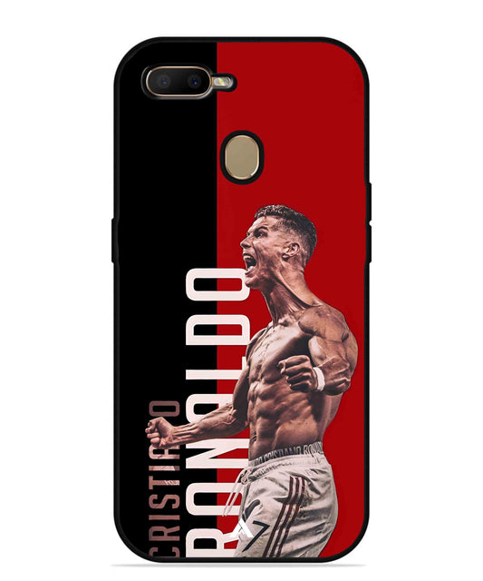 Ronaldo 01 Football Aesthetic Metal Back Cover Phone Case for Oppo A5s