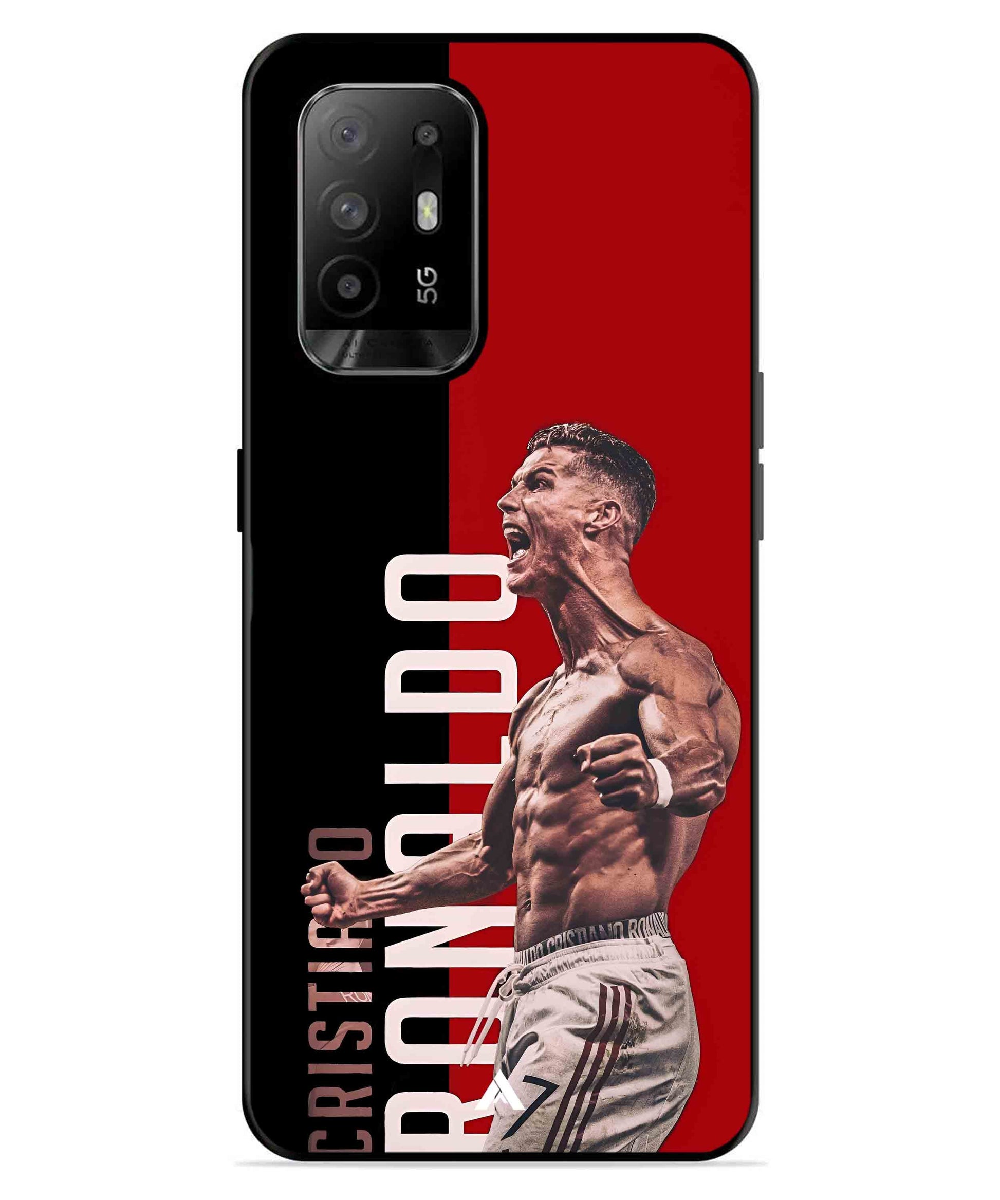 Ronaldo 01 Football Aesthetic Metal Back Cover Phone Case for Oppo F19 Pro Plus