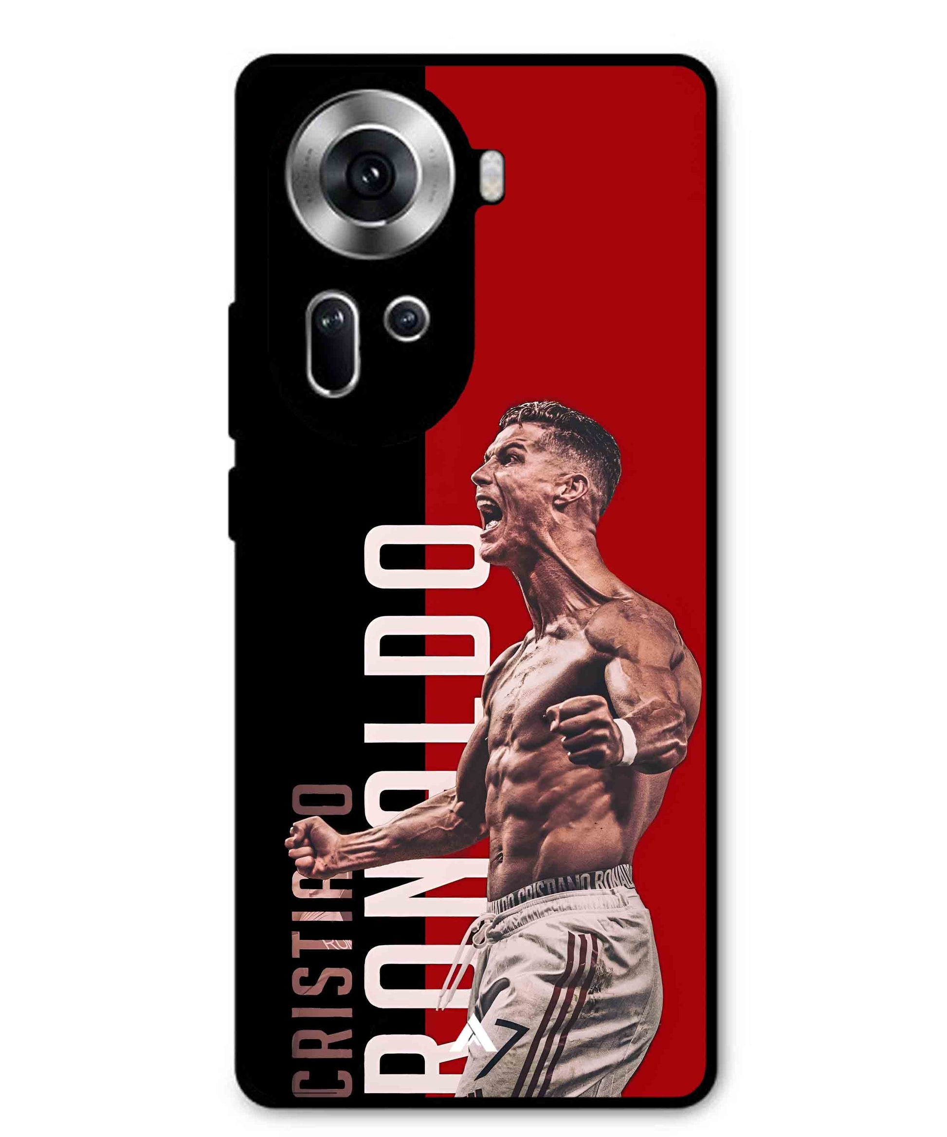 Ronaldo 01 Football Aesthetic Metal Back Cover Phone Case for Oppo Reno 11