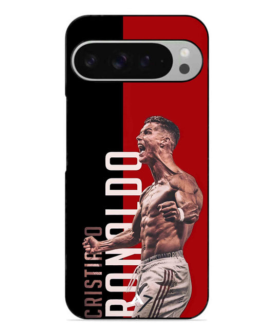 Ronaldo 01 Football Aesthetic Metal Back Cover Phone Case for Pixel 9 Pro
