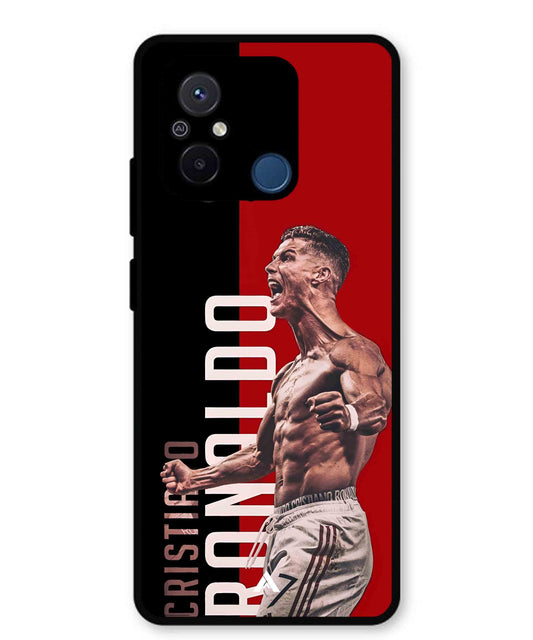 Ronaldo 01 Football Aesthetic Metal Back Cover Phone Case for Poco C55