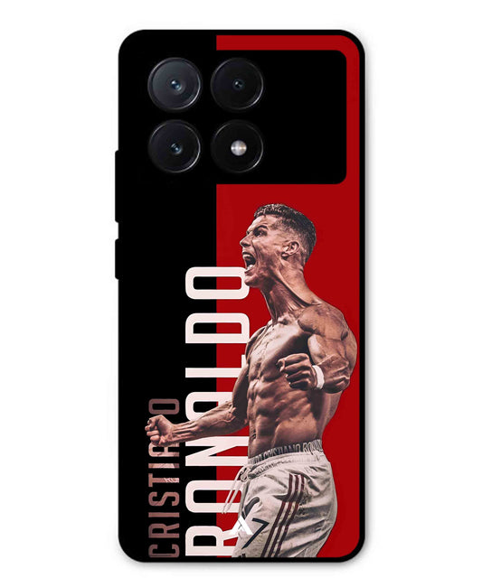 Ronaldo 01 Football Aesthetic Metal Back Cover Phone Case for Poco X6 Pro