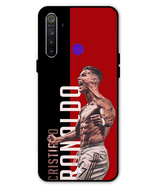 Ronaldo 01 Football Aesthetic Metal Back Cover Phone Case for Realme 5