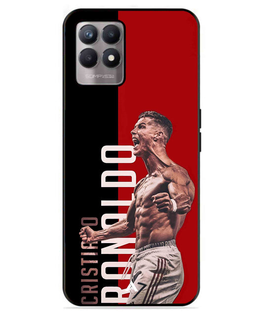 Ronaldo 01 Football Aesthetic Metal Back Cover Phone Case for Realme 8 4G