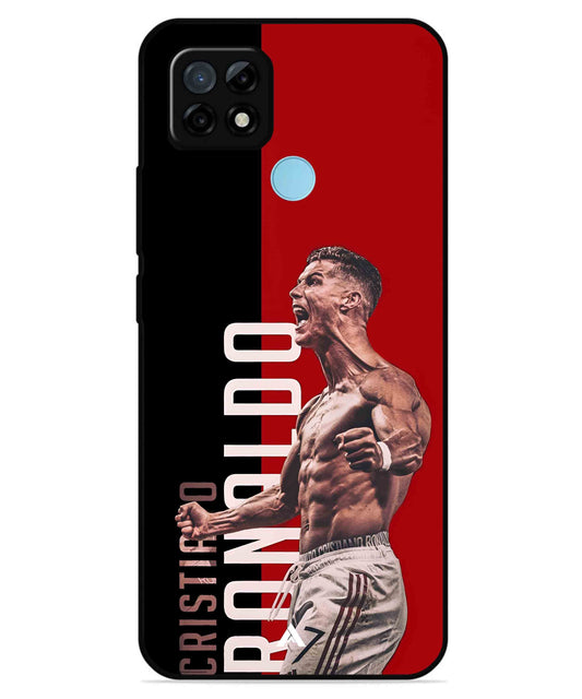 Ronaldo 01 Football Aesthetic Metal Back Cover Phone Case for Realme C21Y