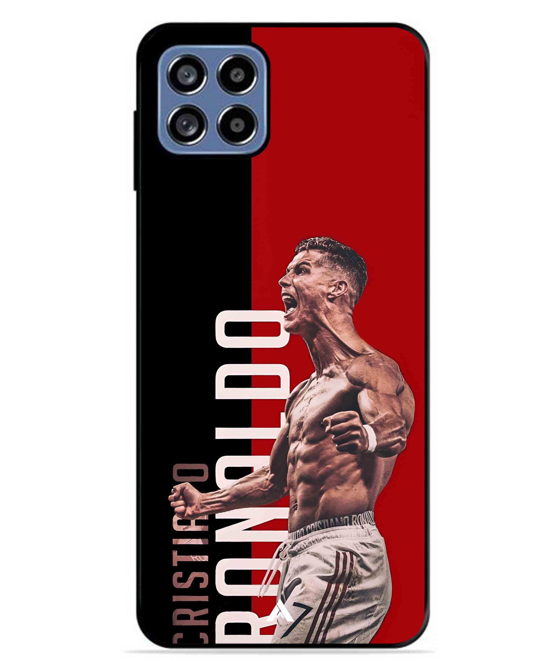 Ronaldo 01 Football Aesthetic Metal Back Cover Phone Case for Samsung Galaxy A22 5G