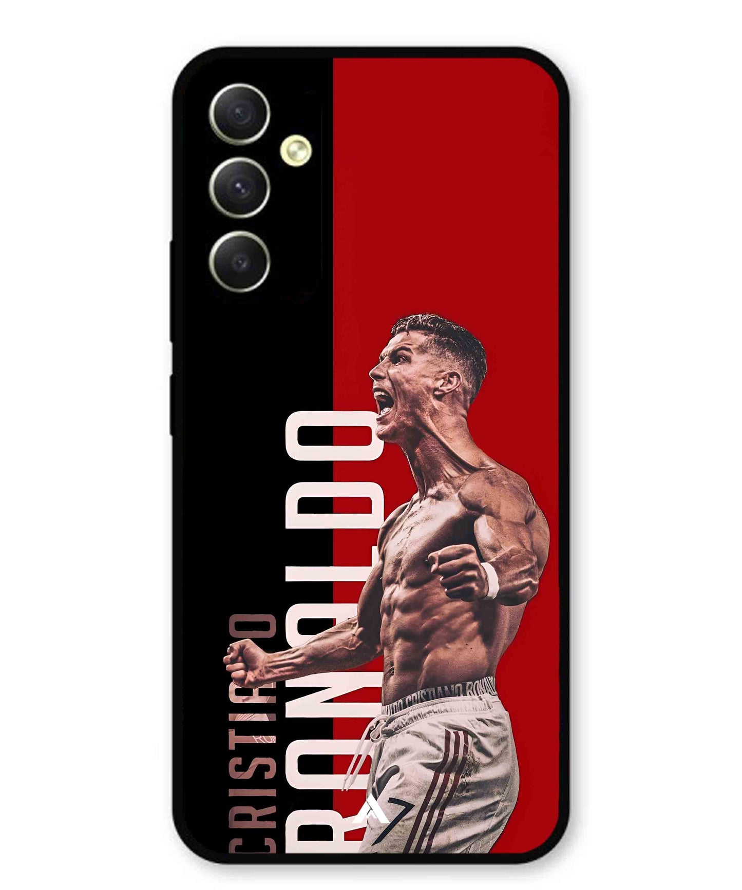 Ronaldo 01 Football Aesthetic Metal Back Cover Phone Case for Samsung Galaxy A34 5G