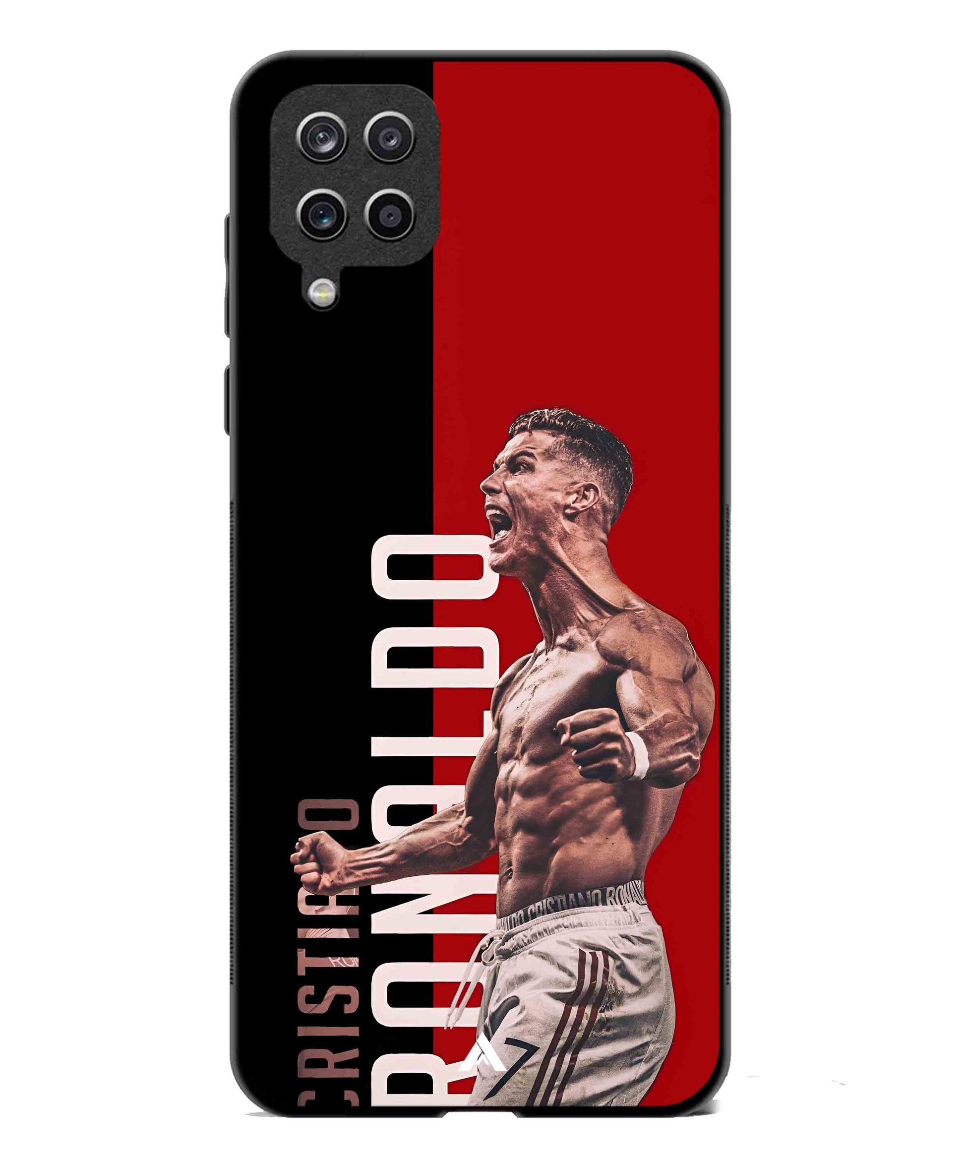Ronaldo 01 Football Aesthetic Metal Back Cover Phone Case for Samsung Galaxy A42
