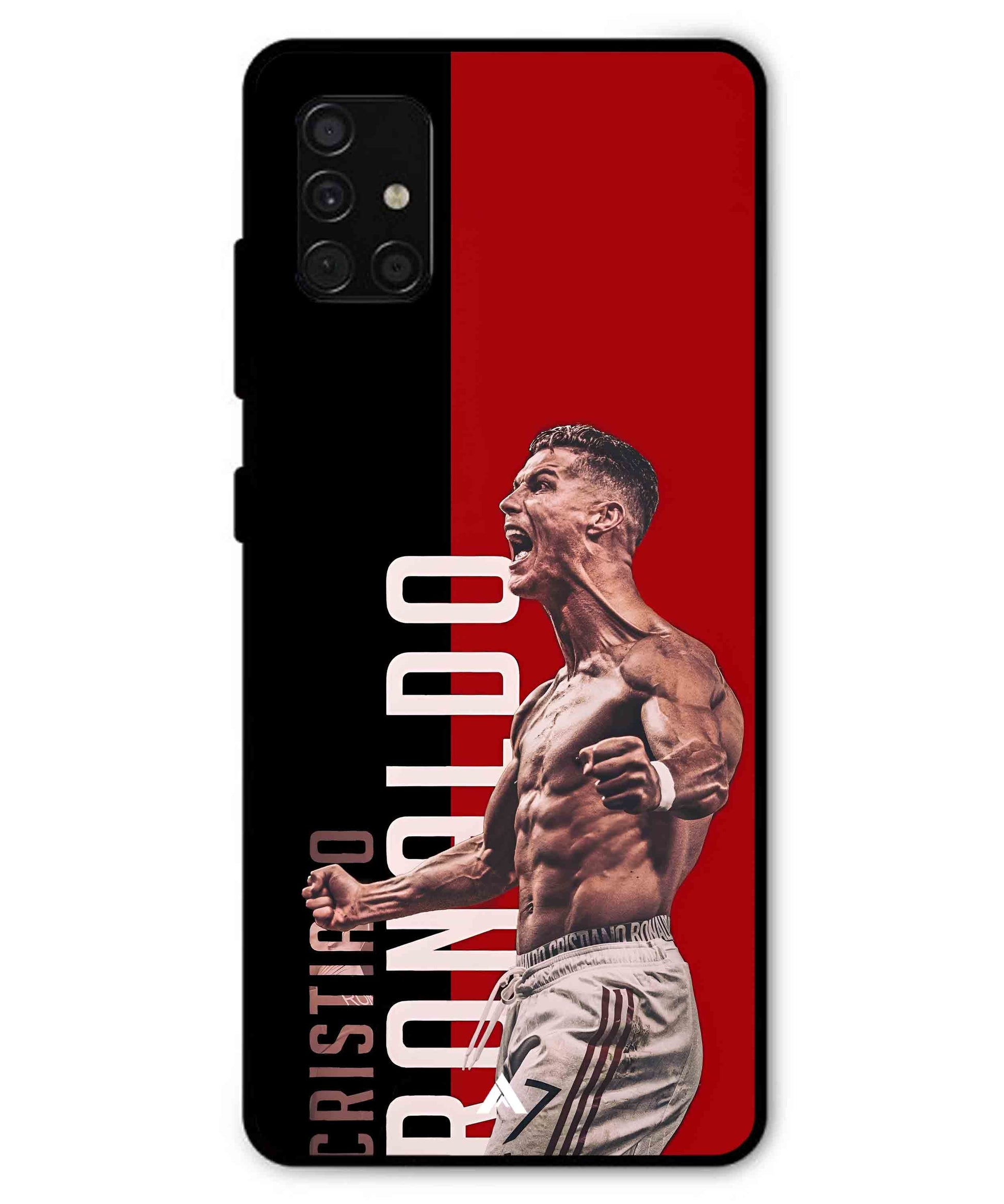 Ronaldo 01 Football Aesthetic Metal Back Cover Phone Case for Samsung Galaxy A51