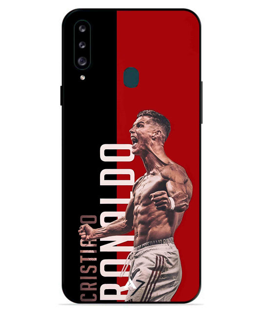 Ronaldo 01 Football Aesthetic Metal Back Cover Phone Case for Samsung Galaxy A70s