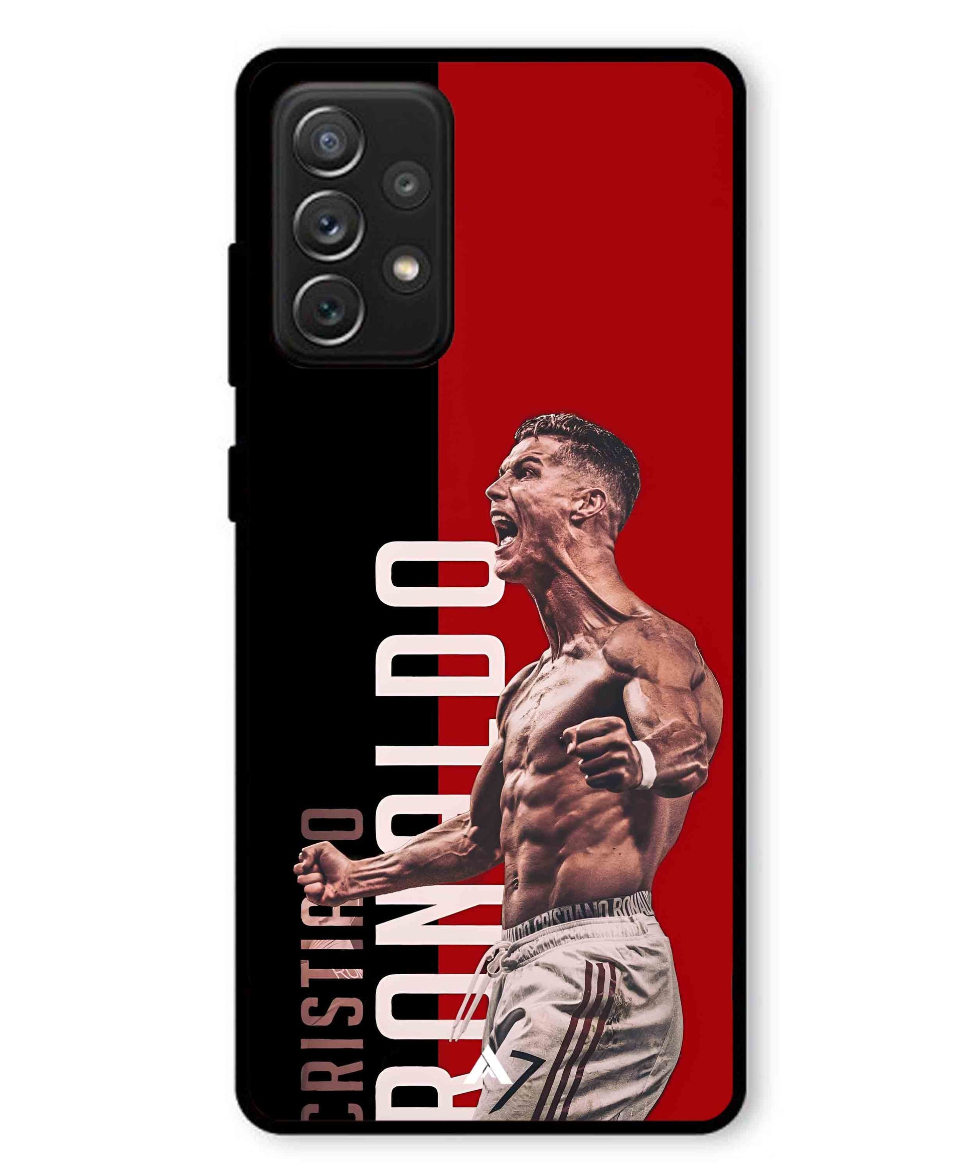 Ronaldo 01 Football Aesthetic Metal Back Cover Phone Case for Samsung Galaxy A72