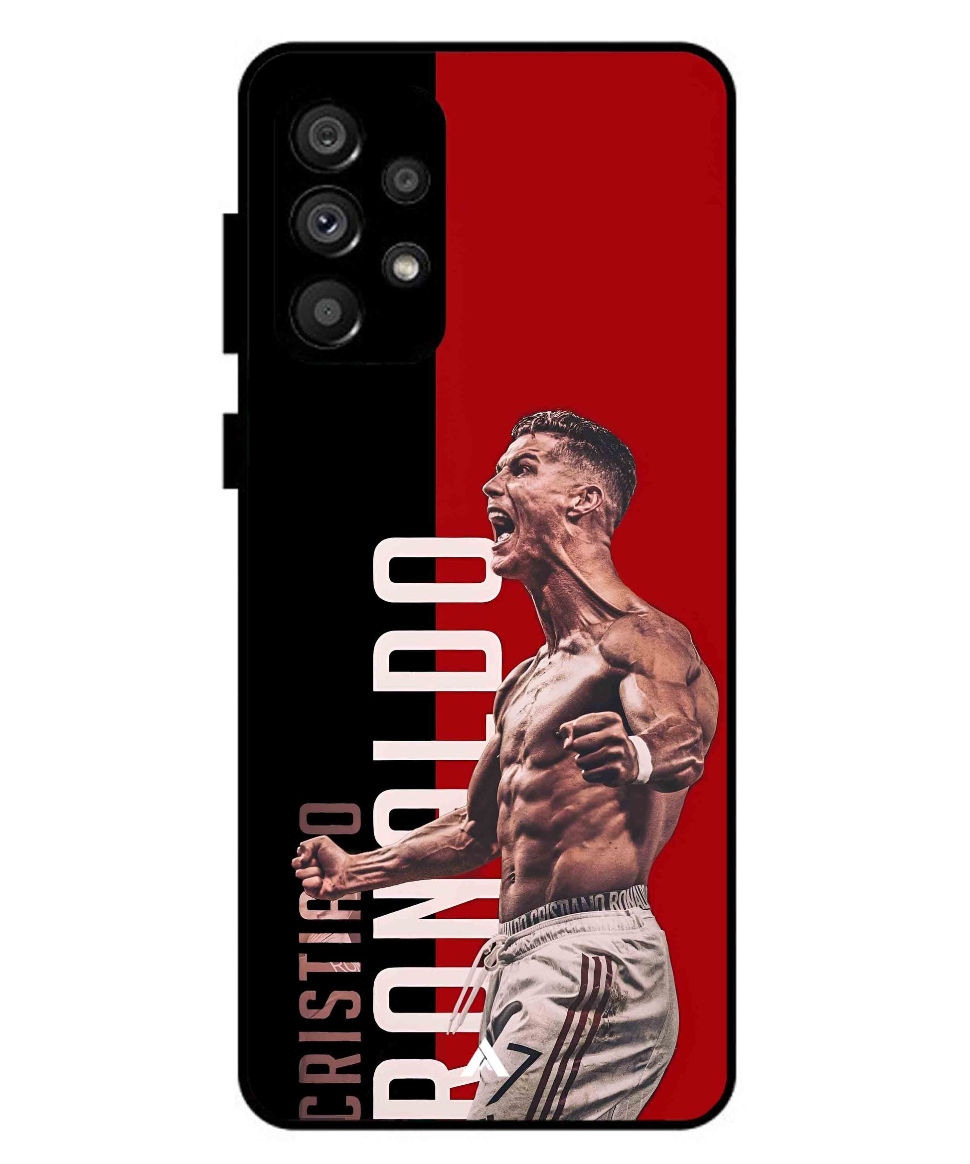 Ronaldo 01 Football Aesthetic Metal Back Cover Phone Case for Samsung Galaxy A73