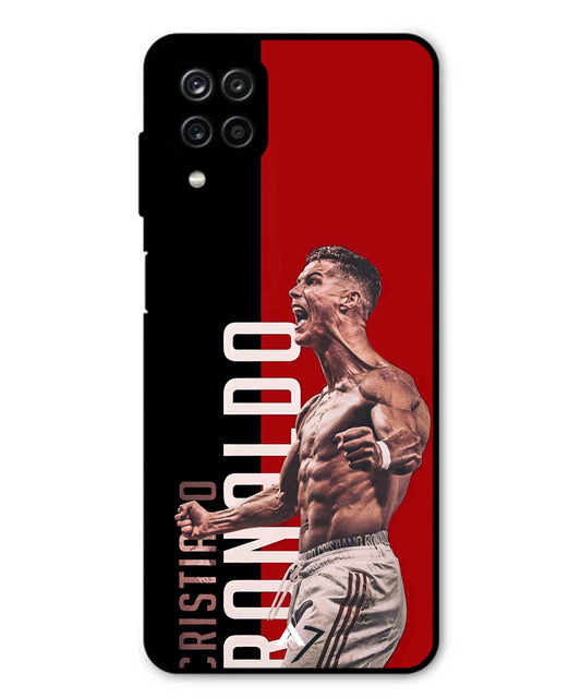 Ronaldo 01 Football Aesthetic Metal Back Cover Phone Case for Samsung Galaxy F12