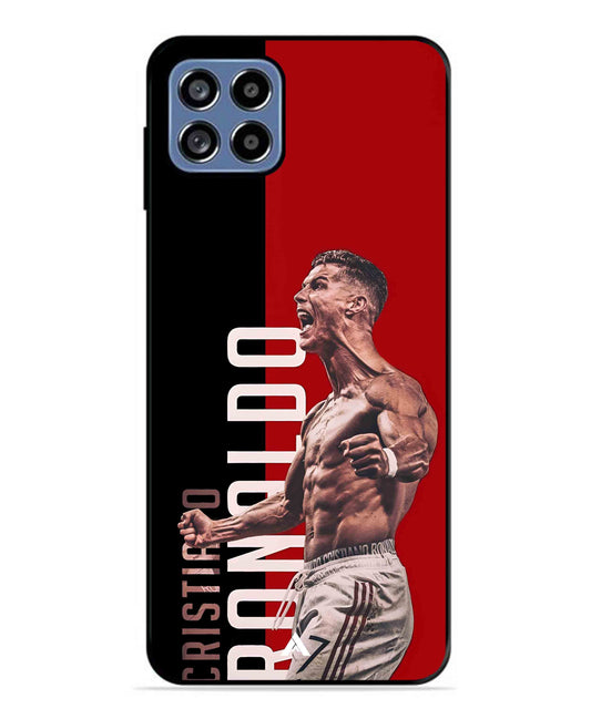 Ronaldo 01 Football Aesthetic Metal Back Cover Phone Case for Samsung Galaxy F42