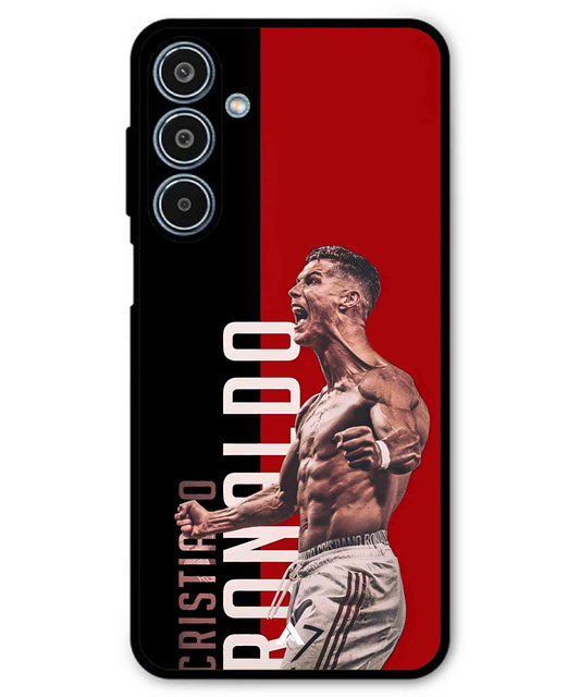 Ronaldo 01 Football Aesthetic Metal Back Cover Phone Case for Samsung Galaxy M35
