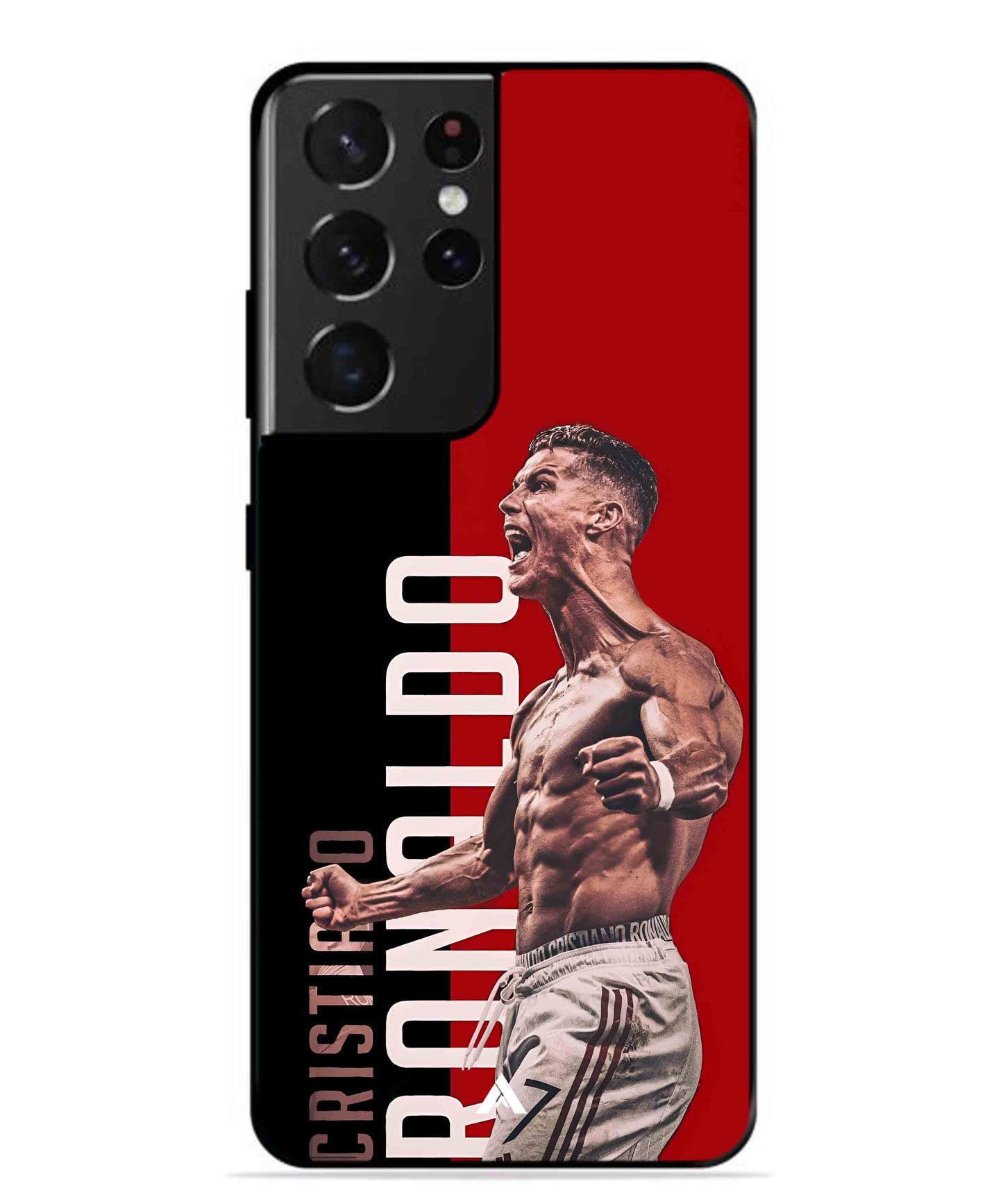 Ronaldo 01 Football Aesthetic Metal Back Cover Phone Case for Samsung Galaxy S21 Ultra