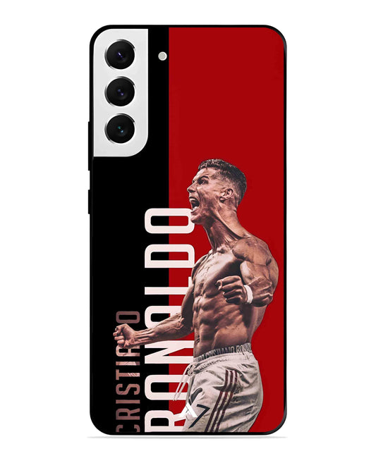 Ronaldo 01 Football Aesthetic Metal Back Cover Phone Case for Samsung Galaxy S22 Plus