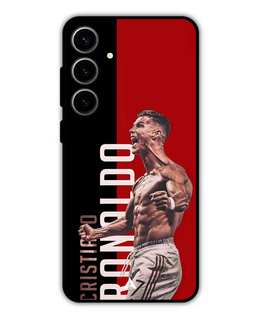 Ronaldo 01 Football Aesthetic Metal Back Cover Phone Case for Samsung Galaxy S24 Plus