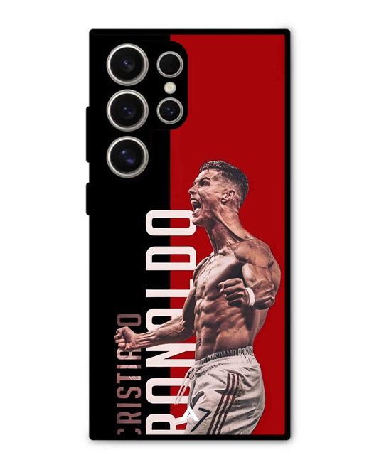 Ronaldo 01 Football Aesthetic Metal Back Cover Phone Case for Samsung Galaxy S24 Ultra