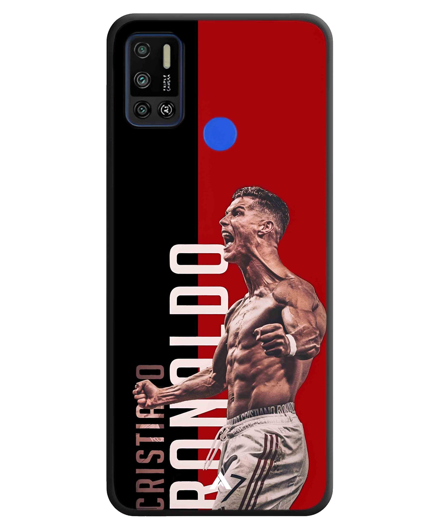 Ronaldo 01 Football Aesthetic Metal Back Cover Phone Case for Tecno Spark 6 Air