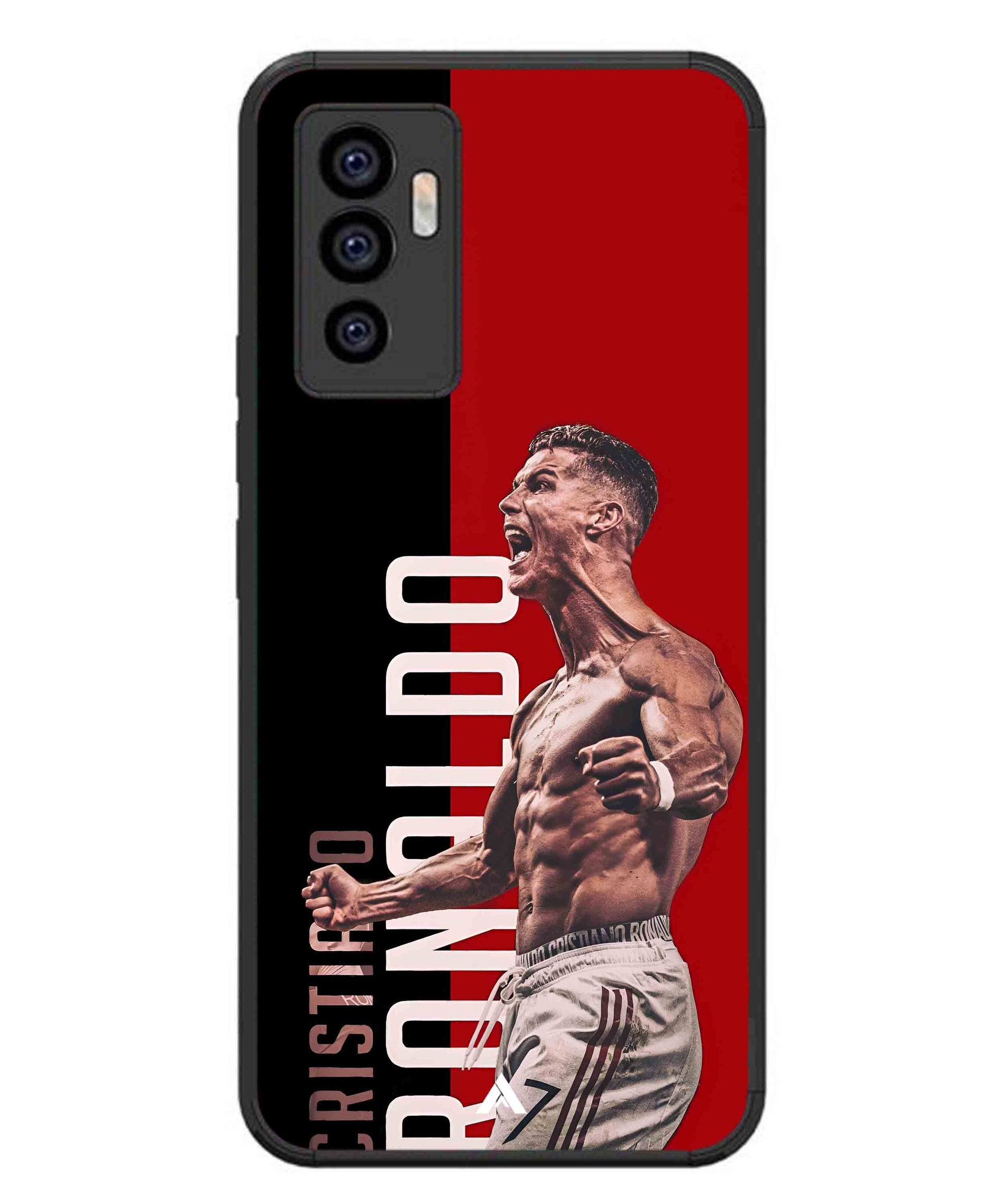 Ronaldo 01 Football Aesthetic Metal Back Cover Phone Case for Vivo T1