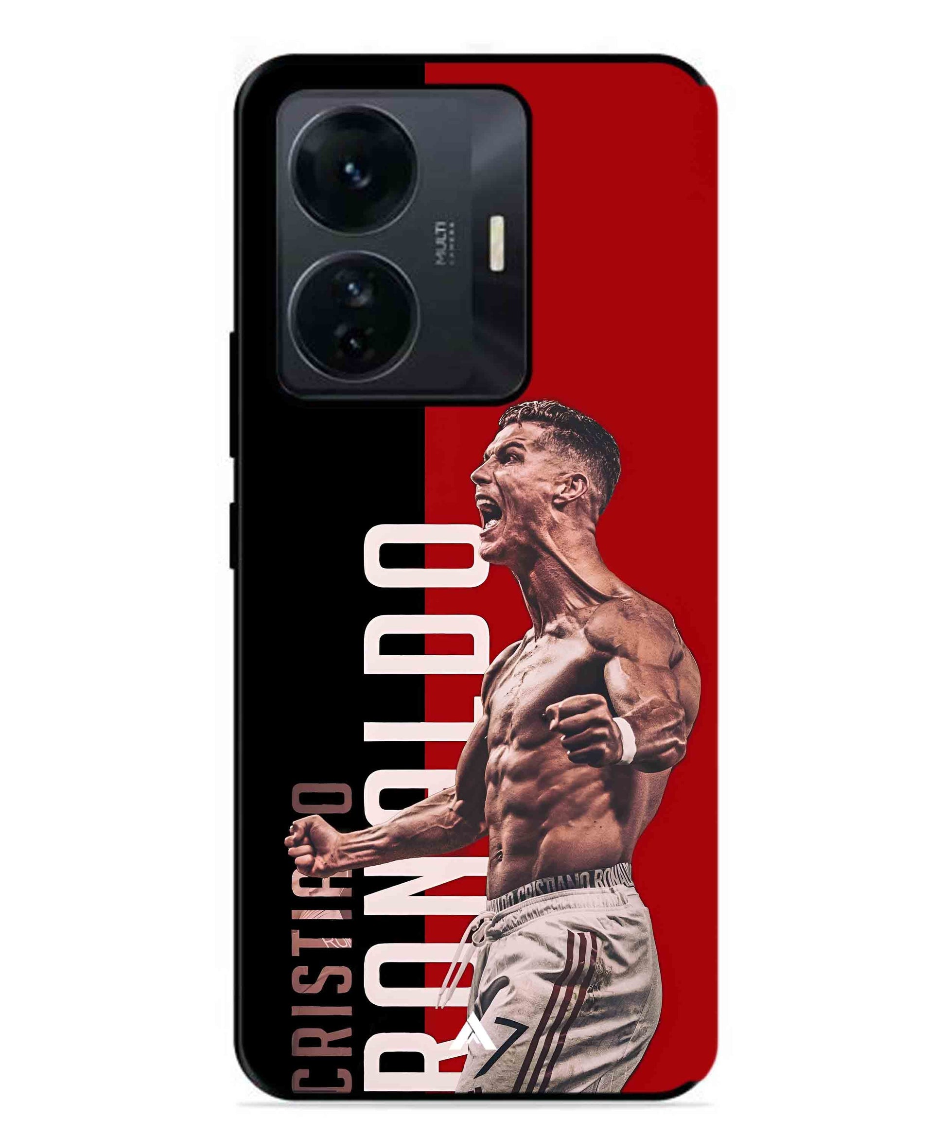 Ronaldo 01 Football Aesthetic Metal Back Cover Phone Case for Vivo T1 Pro
