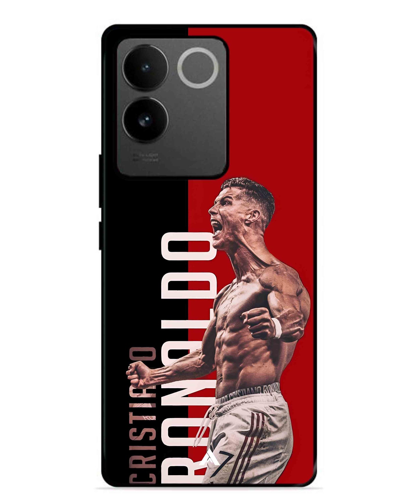 Ronaldo 01 Football Aesthetic Metal Back Cover Phone Case for Vivo T2 Pro