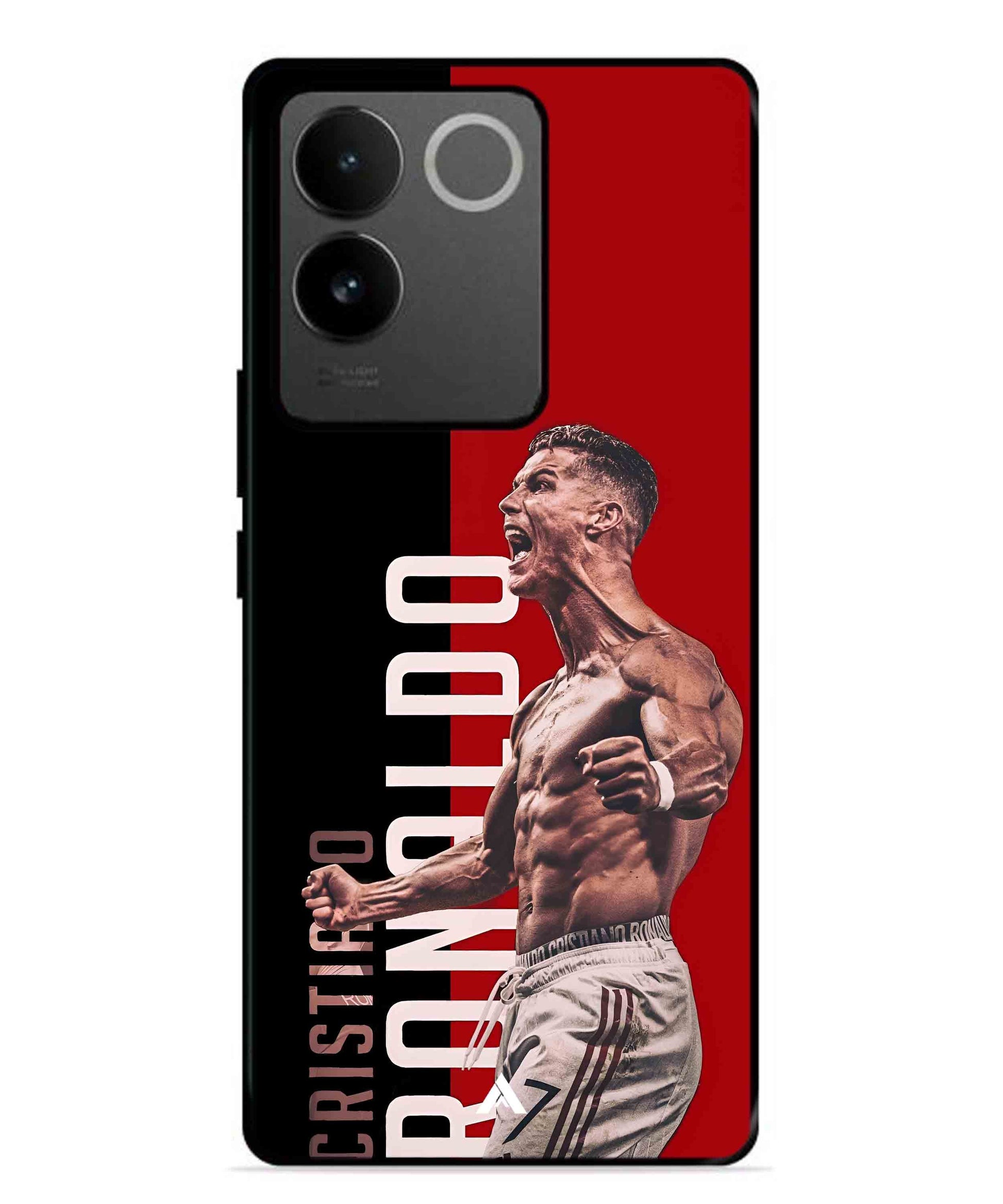 Ronaldo 01 Football Aesthetic Metal Back Cover Phone Case for Vivo T2 Pro